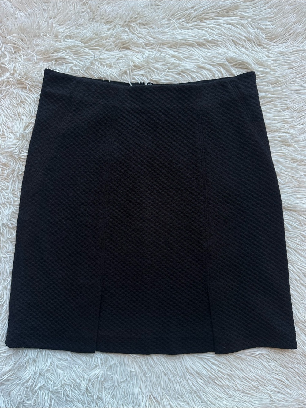 Rebecca Taylor Black Textured Pencil Skirt
